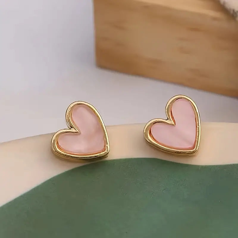 Mini Delicate Heart Shaped Stud Earrings